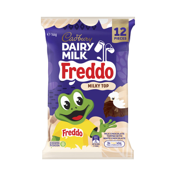 Dairy Milk Chocolate Freddo Milky Top Sharepack 12 Pack