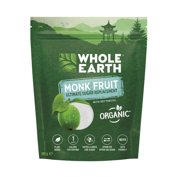 Whole Earth Monk Fruit 100% Natural Sweetener