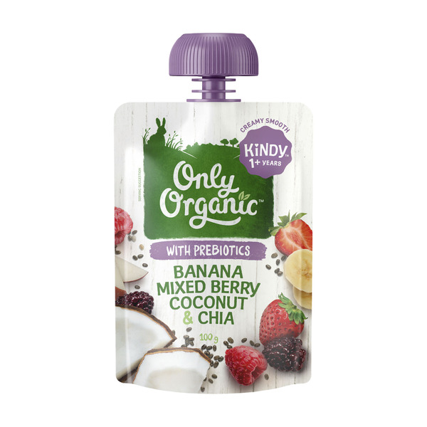 Only Organic Banana Mixed Berry Coconut Chia | 100g
