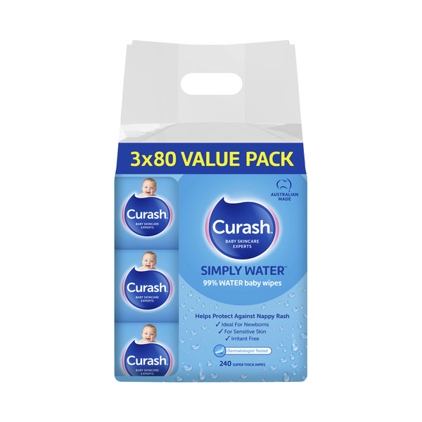 Curash Water Wipes | 240 pack