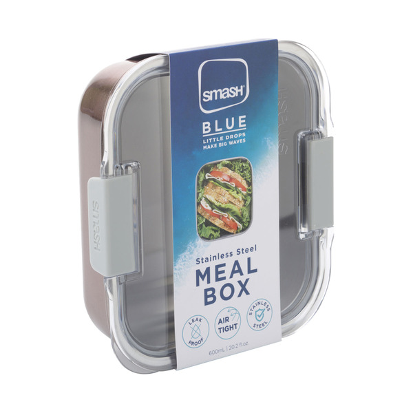 Smash Blue Stainless Steel Meal Box 600mL