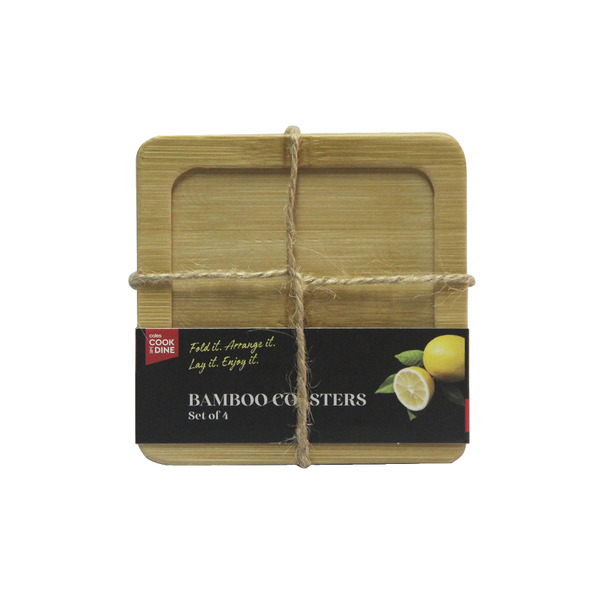 Cook & Dine Bamboo Coasters