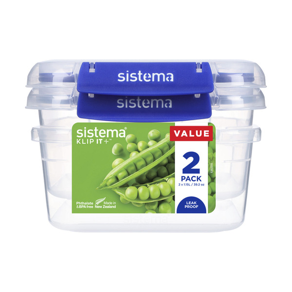 Sistema Plus Rectangle Containers 1.15 Litre