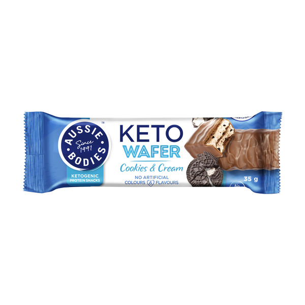 Aussie Bodies Shape Keto Wafer Cookies & Cream