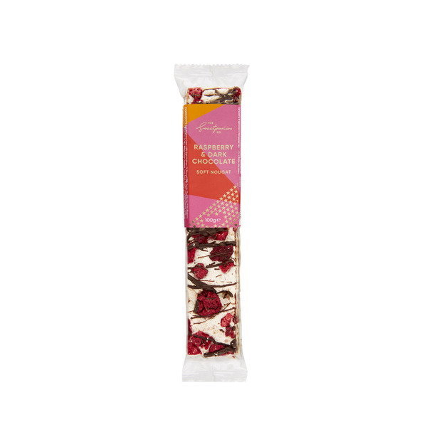 The Sweetporium Co. Raspberry & Dark Chocolate Soft Nougat | 100g