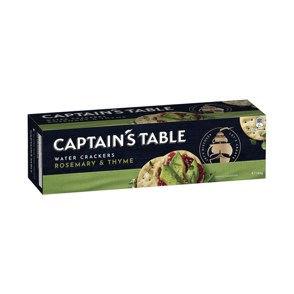 Captain's Table Rosemary & Thyme Water Crackers