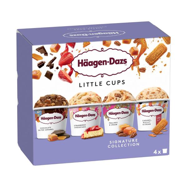 Buy Haagen Dazs Signature Collection Ice Cream Mini Cups 4 Pack 380mL ...