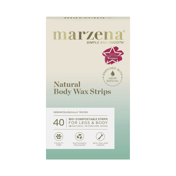 Marzena Natural Body Wax Strips 40 pack