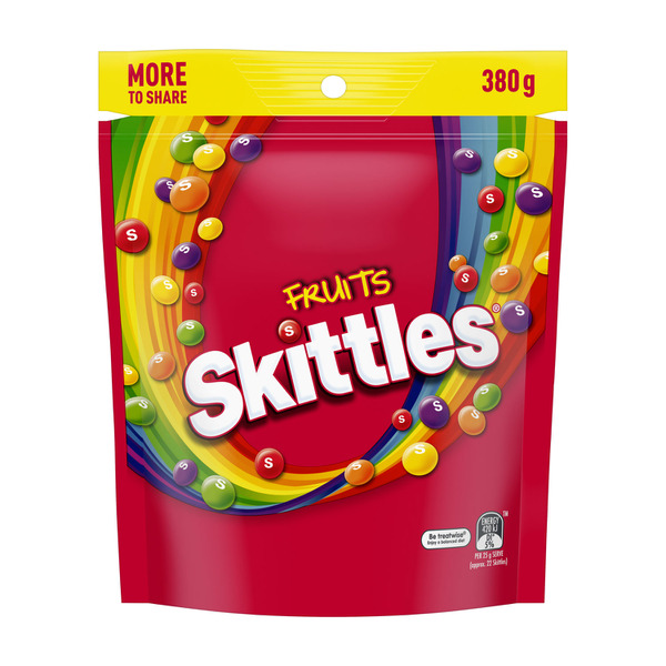 Calories in Skittles Fruits Chewy Lollies Party Share Bag