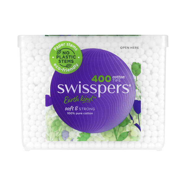 Swisspers Cotton Tips Paperstems | 400 pack