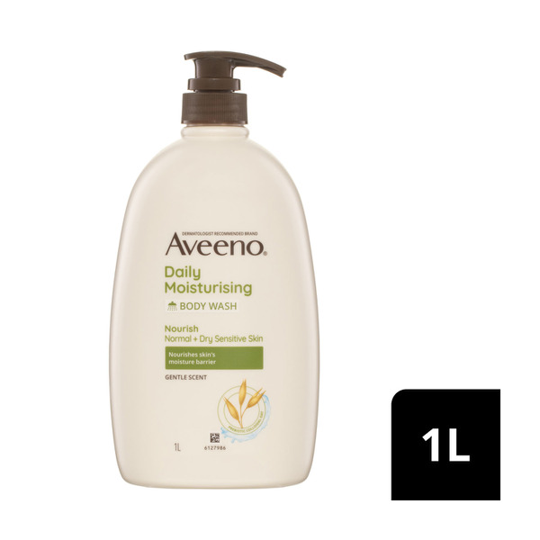 Aveeno Daily Moisturising Light Fragrance Gentle Scent Body Wash Nourish Hydrate Normal Dry Sensitive Skin Ph-Balanced