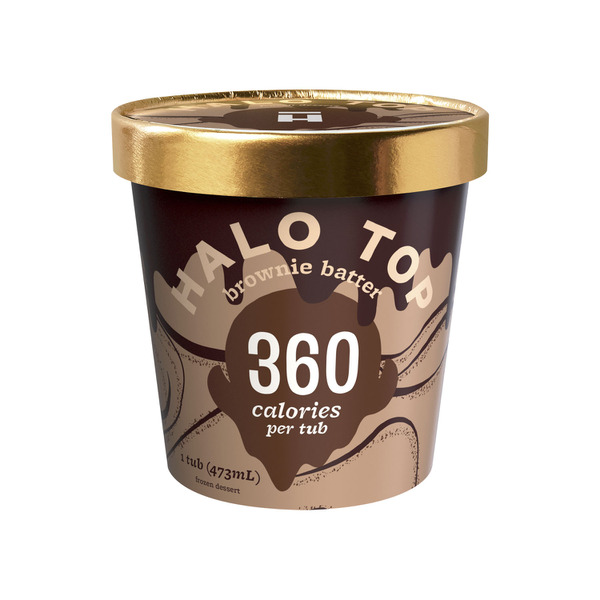 Halo Top Brownie Batter Ice Cream Tub