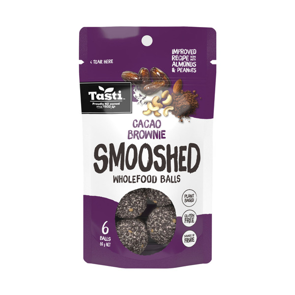 Tasti Smooshed Wholefood Balls Cacao Brownie