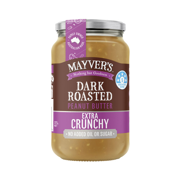 Mayvers Dark Roasted Extra Crunchy Natural Peanut Butter
