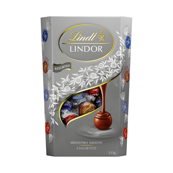 Lindt Lindor Silver Assorted Chocolate Cornet