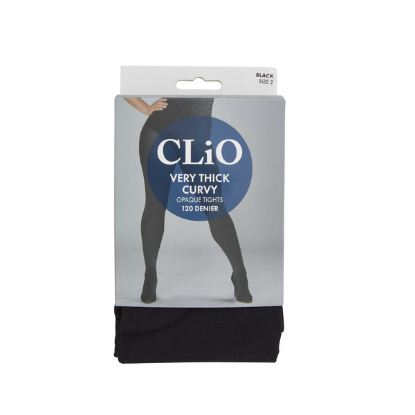 Clio Curvy Very Thick Tights 120D Black - 2