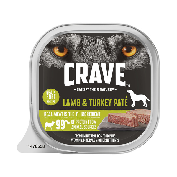 Buy Crave Adult Dog Food With Lamb Turkey Pate 100g Coles