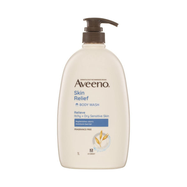 Aveeno Skin Relief Gentle Fragrance Free Body Wash Relieve Extra Dry Itchy Sensitive Skin Ph-Balanced Cleanser