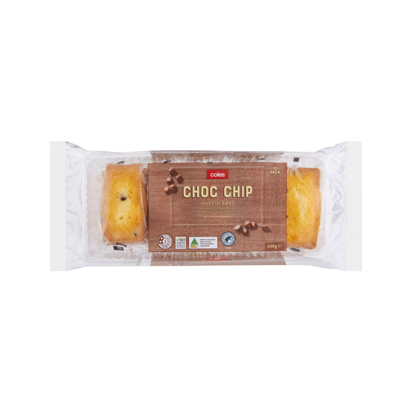 Coles Chocolate Chip Muffin Bars | 420g