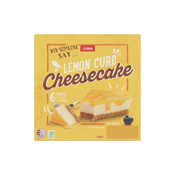 Coles Lemon Curd Cheesecake