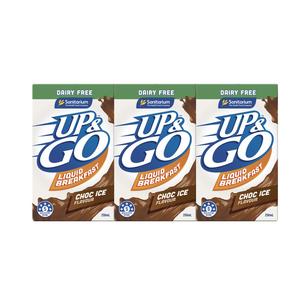 Sanitarium Up&Go Dairy Free Choc 3x250mL