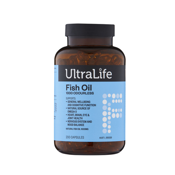 Ultra Life Odourless Fish Oil Capsules