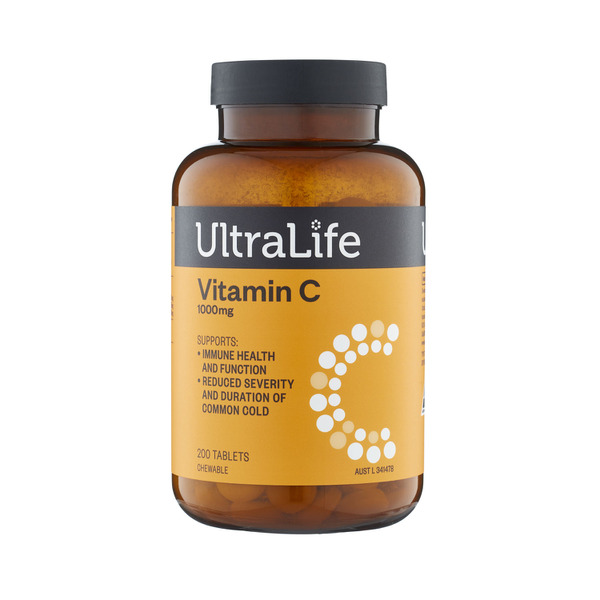 Ultra Life High Strength Vitamin C 1000Mg Tablets