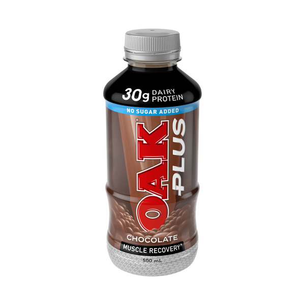 Buy Oak Plus NSA Chocolate Flavoured Milk 500mL | Coles