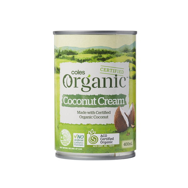 Calories in Coles Organic Coconut Cream