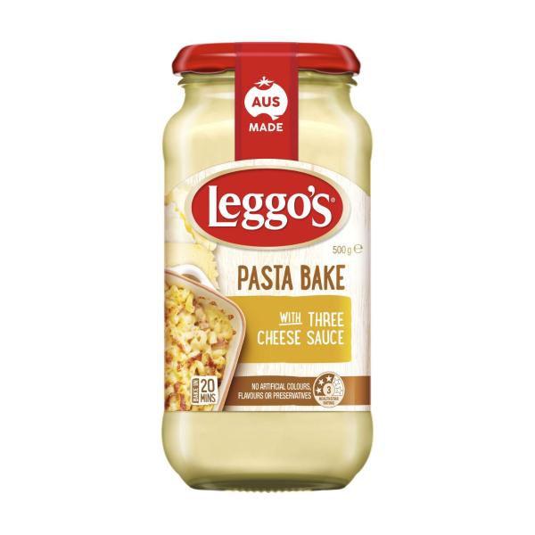 Buy Leggo's Pasta Bake Three Cheese Sauce 500g | Coles