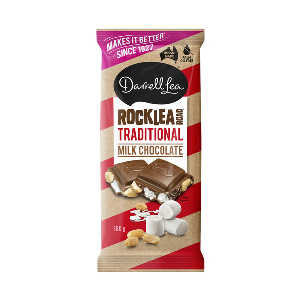 Darrell Lea Milk Chocolate Traditional Rocklea Road Block