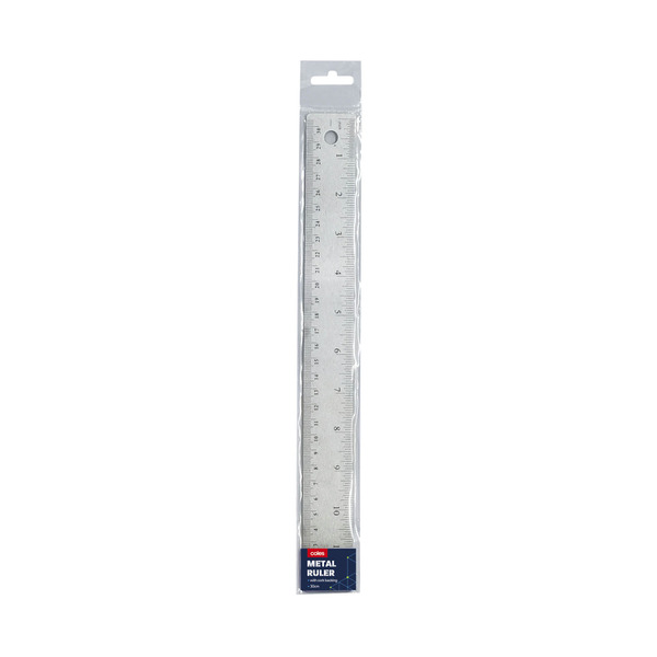 Buy Coles Metal Ruler With Cork Back 30Cm 1 each | Coles