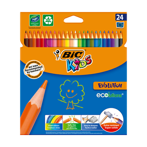 Bic Kids Evolution Colouring Pencils 24 pack