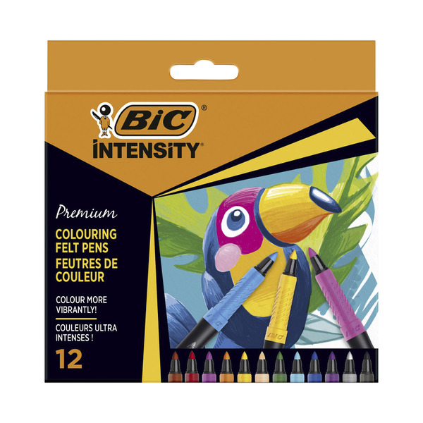 Bic Intensity Colouring Felt Pens 12 pack