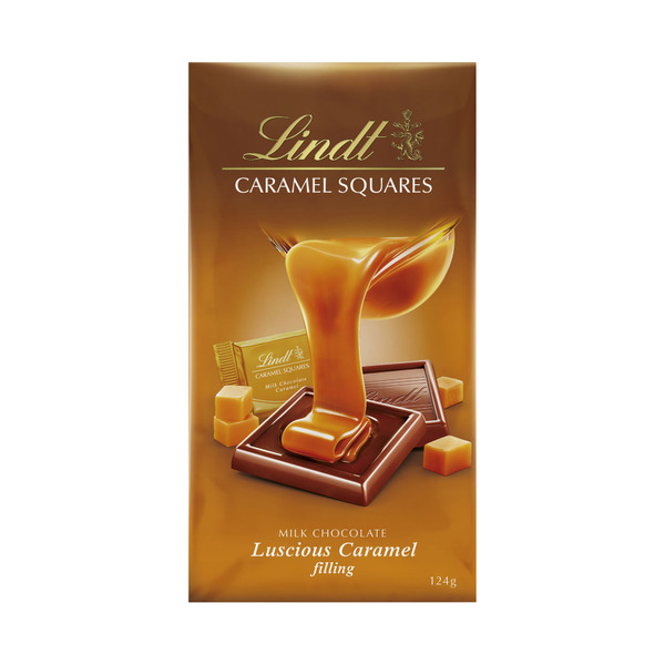 Lindt Caramel Squares Milk Chocolate Bag