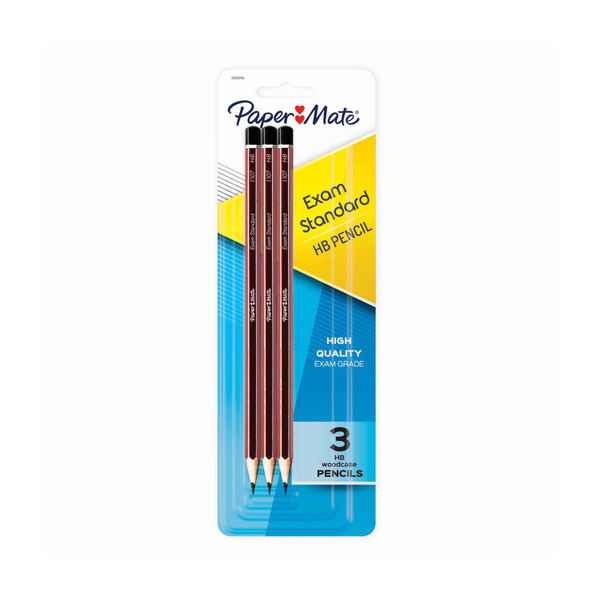 Papermate Woodcase Hb Pencils 3 pack