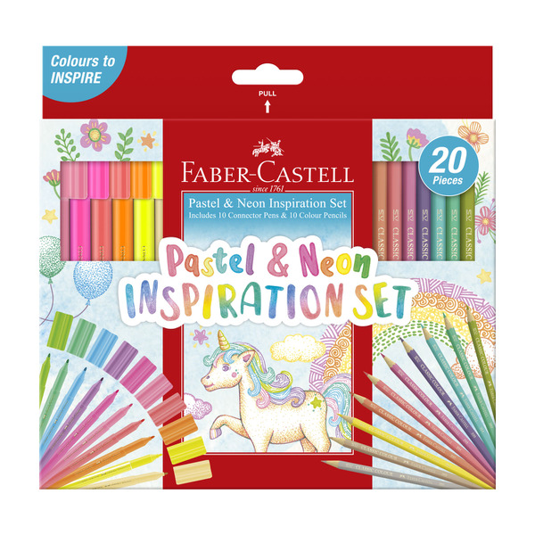 Faber Castell Pastel & Neon Inspiration Set 20 pack