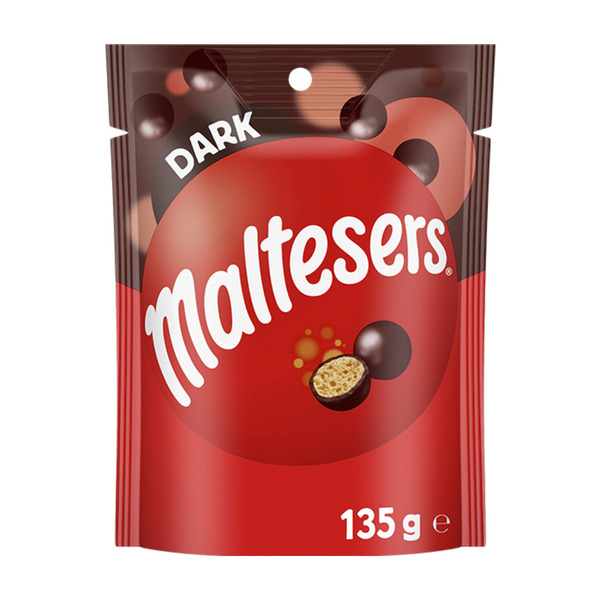 Maltesers Dark Chocolate Snack & Share Bag 135g