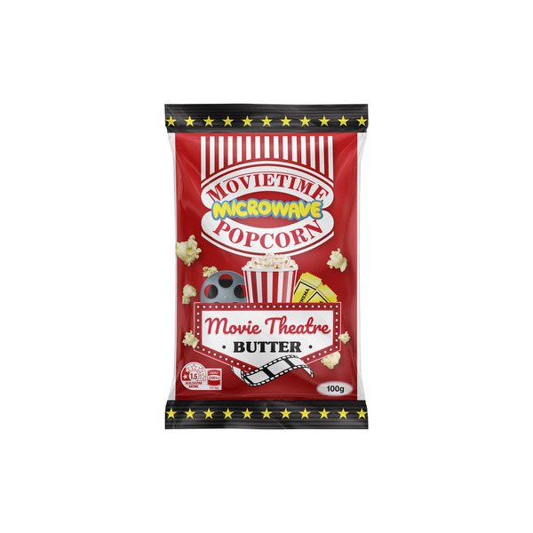 Movietime Movie Theatre Butter Microwave Popcorn | 100g