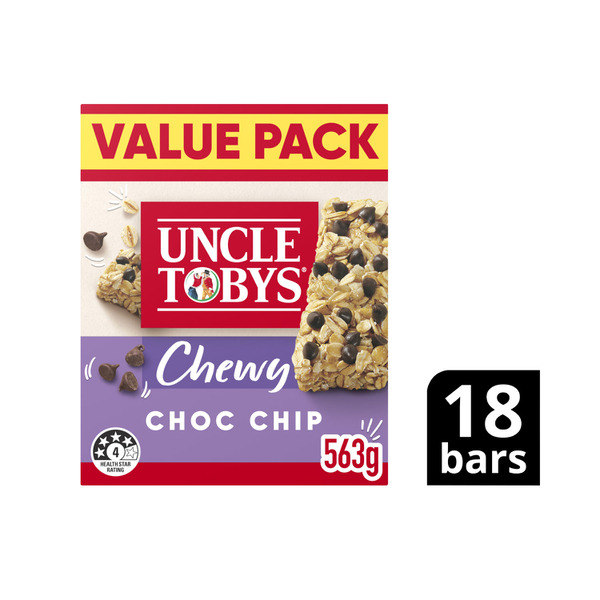 Buy Uncle Tobys Choc Chip Muesli Bars Variety Pack 563g Coles