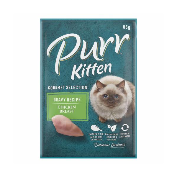 Cat Food Kitten Chicken Selection 12x85g