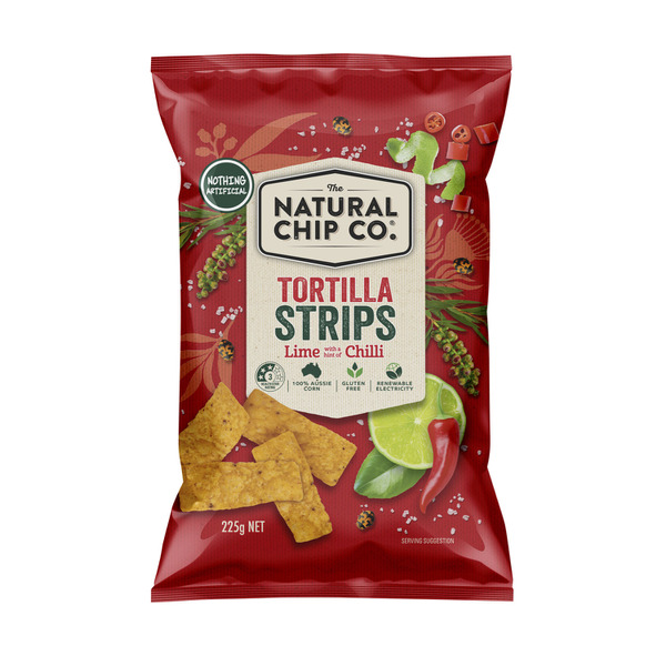 Natural Chip Co. Corn Chips Chilli & Lime