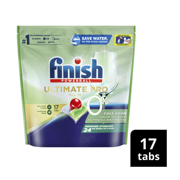 Finish 0% Ultimate Pro Dishwashing Tablets