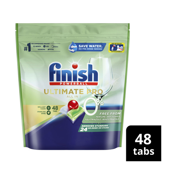 Finish 0% Ultimate Pro Dishwashing Tablets