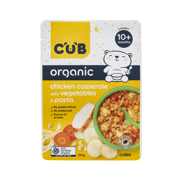 Cub organic hot sale baby food