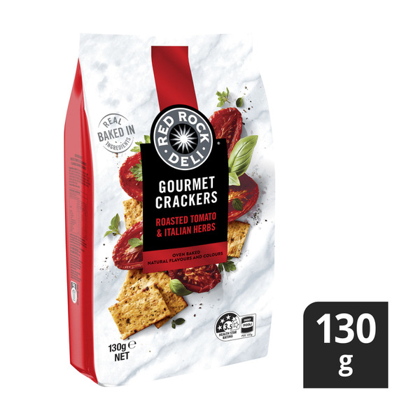 Red Rock Deli Gourmet Crackers Tomato & Herbs