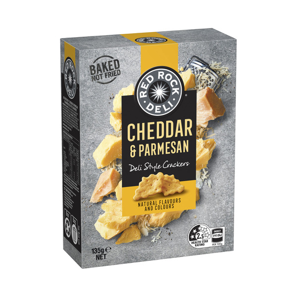 Red Rock Deli Cheddar & Parmesan Deli Style Crackers