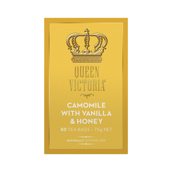 Buy Queen Victoria Honey & Vanilla Camomile Tea Bags 50 pack Coles