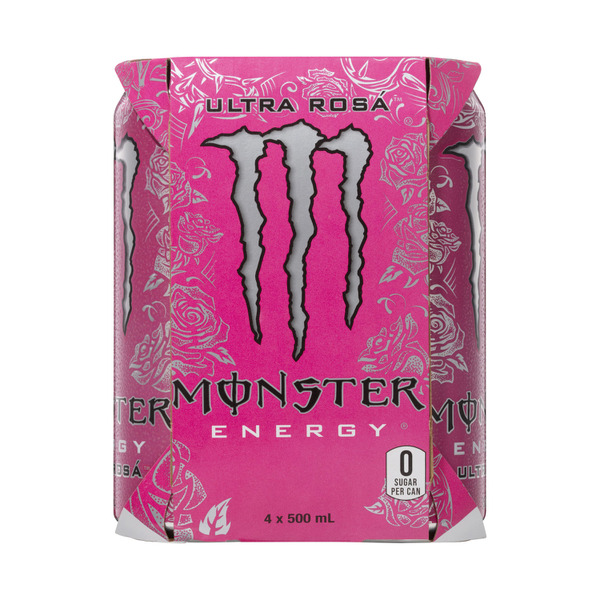 Monster Ultra Rosa Multipack Cans 4 x 500mL