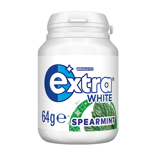 Calories in Extra White Spearmint Sugar Free Chewing Gum